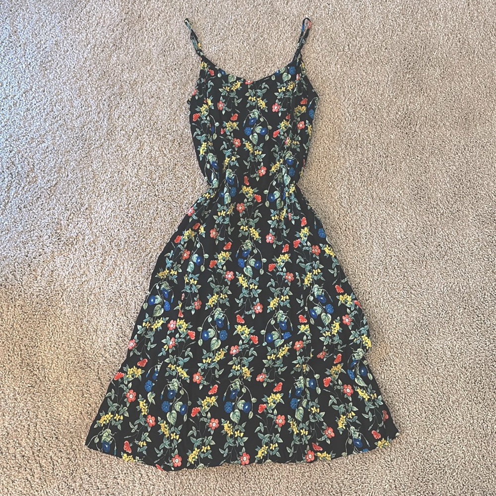 colorful midi dress